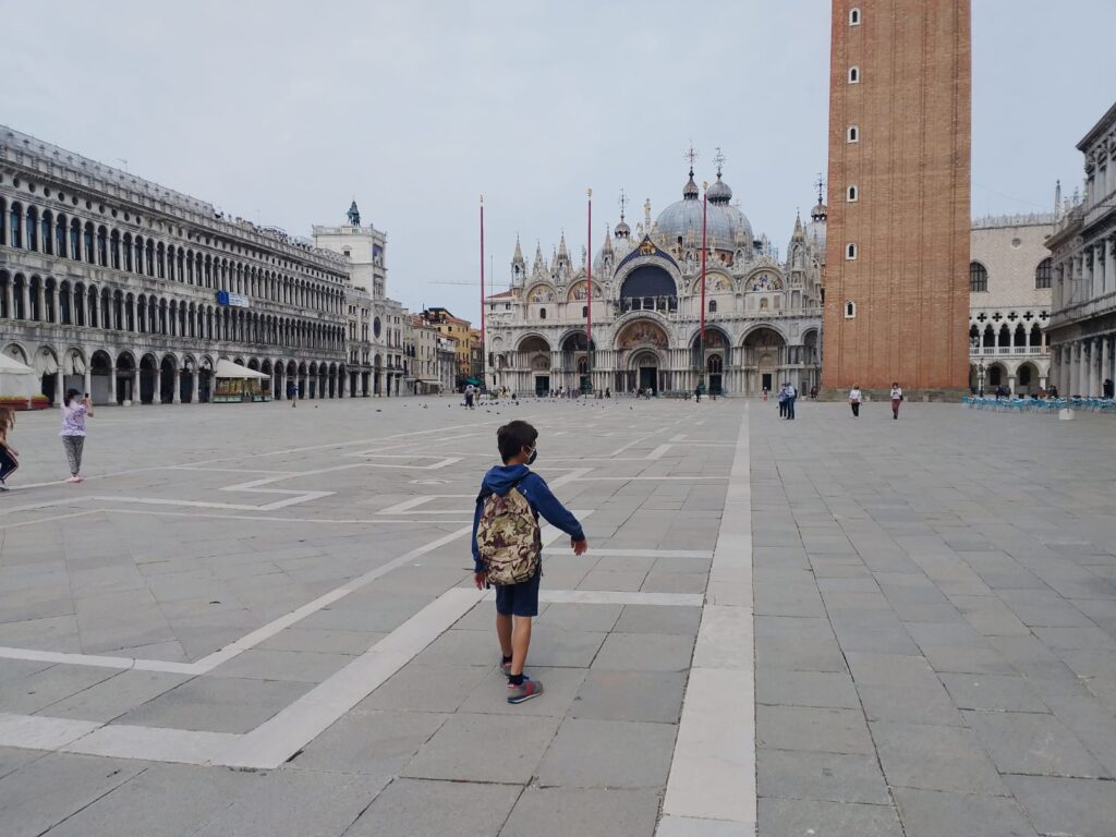 Piazza San Marco deserta.