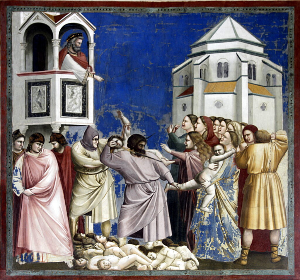 Cappella Scrovegni, Giotto: scena Sytrage degli Innocenti