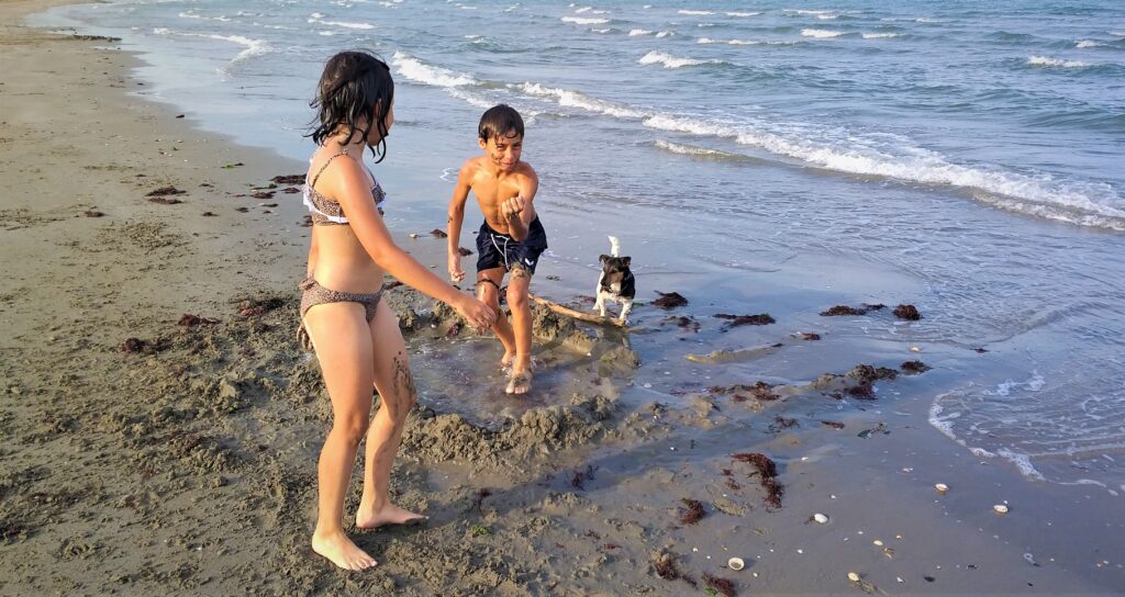 Lido di Venezia, in spiaggia.