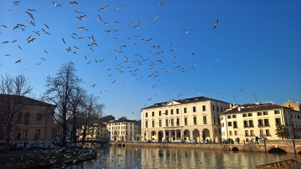 Treviso con i bambini, vista della Riviera Garibaldi.