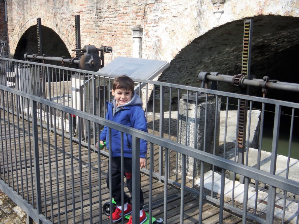 Treviso, sotto il Ponte de Pria, le chiuse sono visitabili.