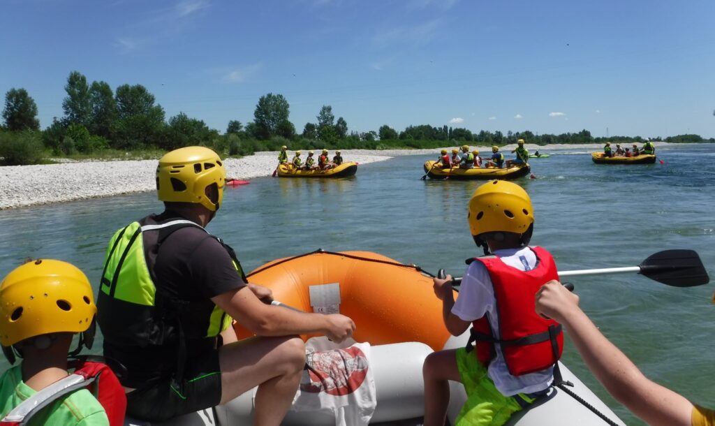 Falzè di Piave, (Tv), rafting 