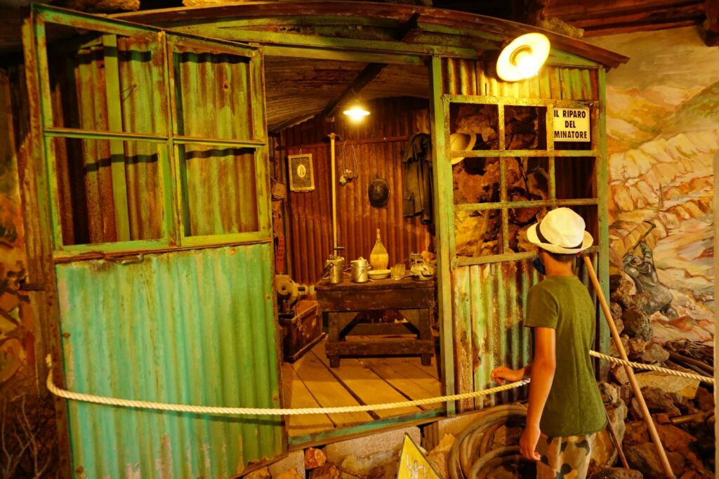 Elba, Museo Minerario di Rio Marina, il riparo del minatore.