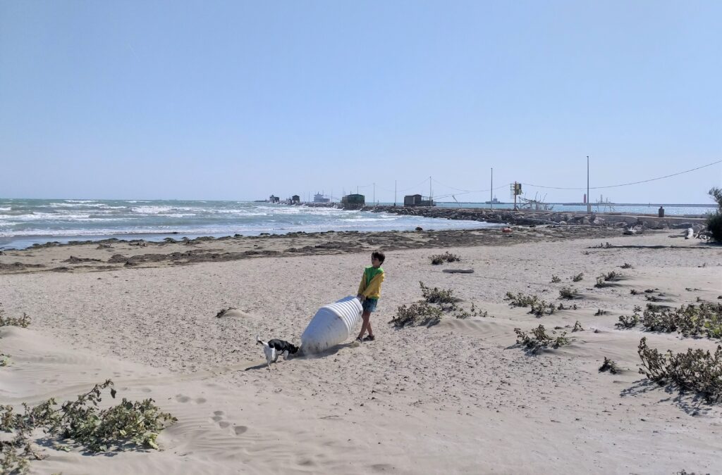 Lido di Venezia, spiaggia del Faro Alberoni.