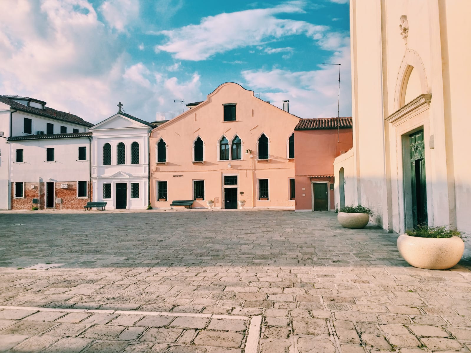 Lido di Venezia Malamocco campo de la Chiesa