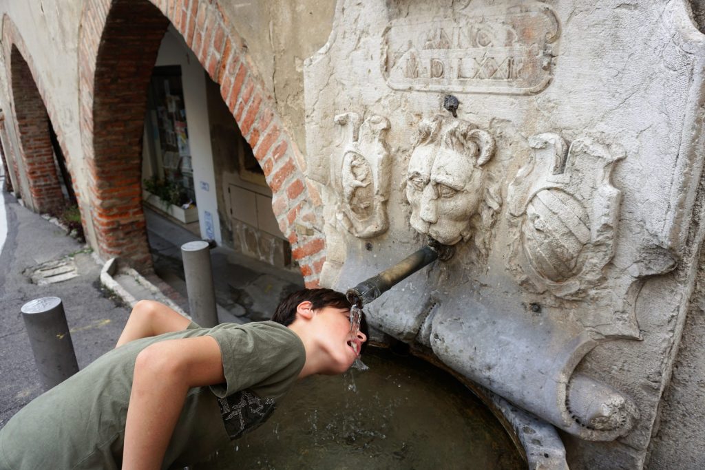 Asolo visita con bambini fontana zen