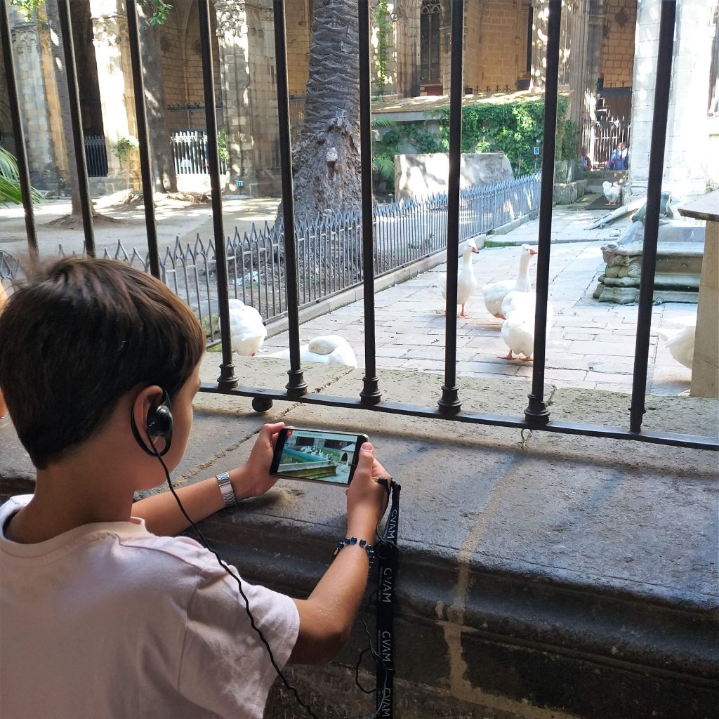 Barcellona con bambini Cattedrale de la Santa Creu e Santa Eulalia