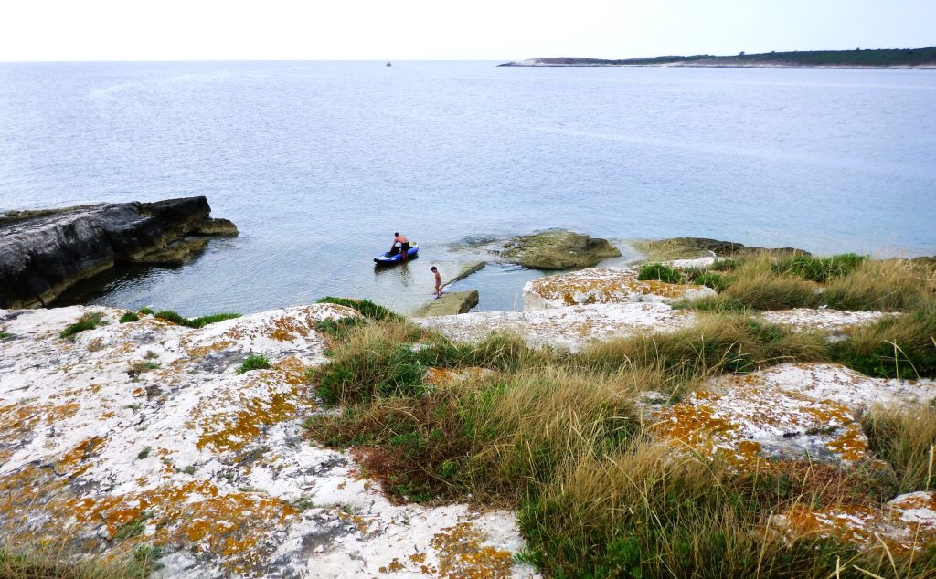 Croazia con bambini in kayak Premantura