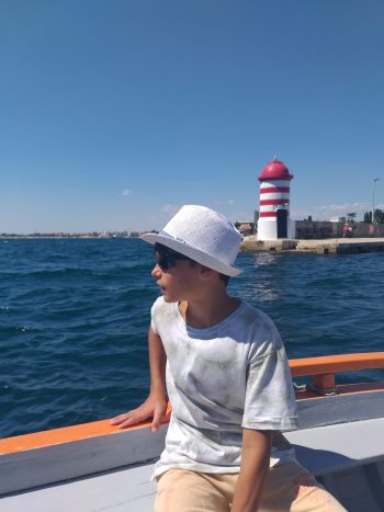 Croazia con i bambini Zara traghetto verso città vecchia