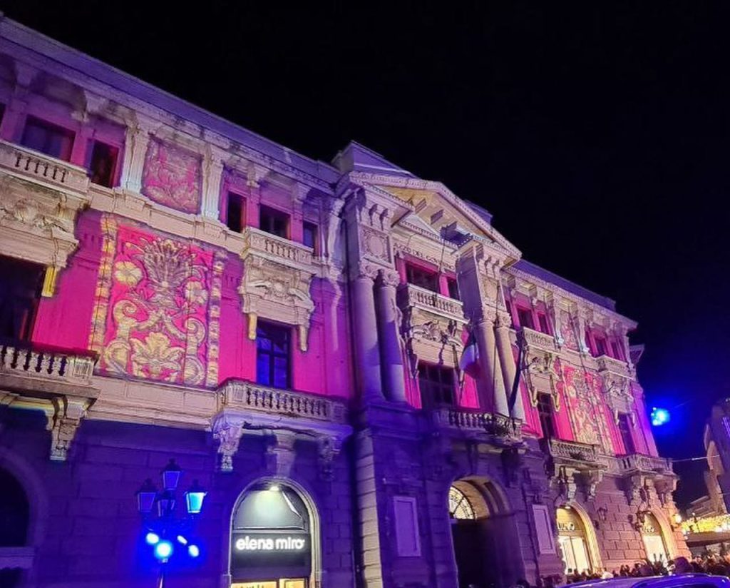 Calabria Catanzaro videomapping natale