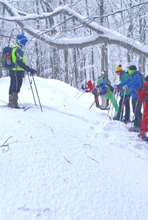 sulla neve senza sciare bambini toscana alter trek