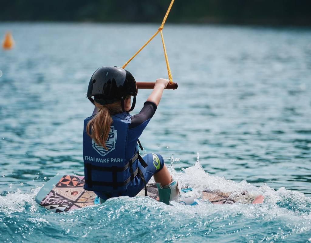 Lago di Ledro wakeboard con bambini