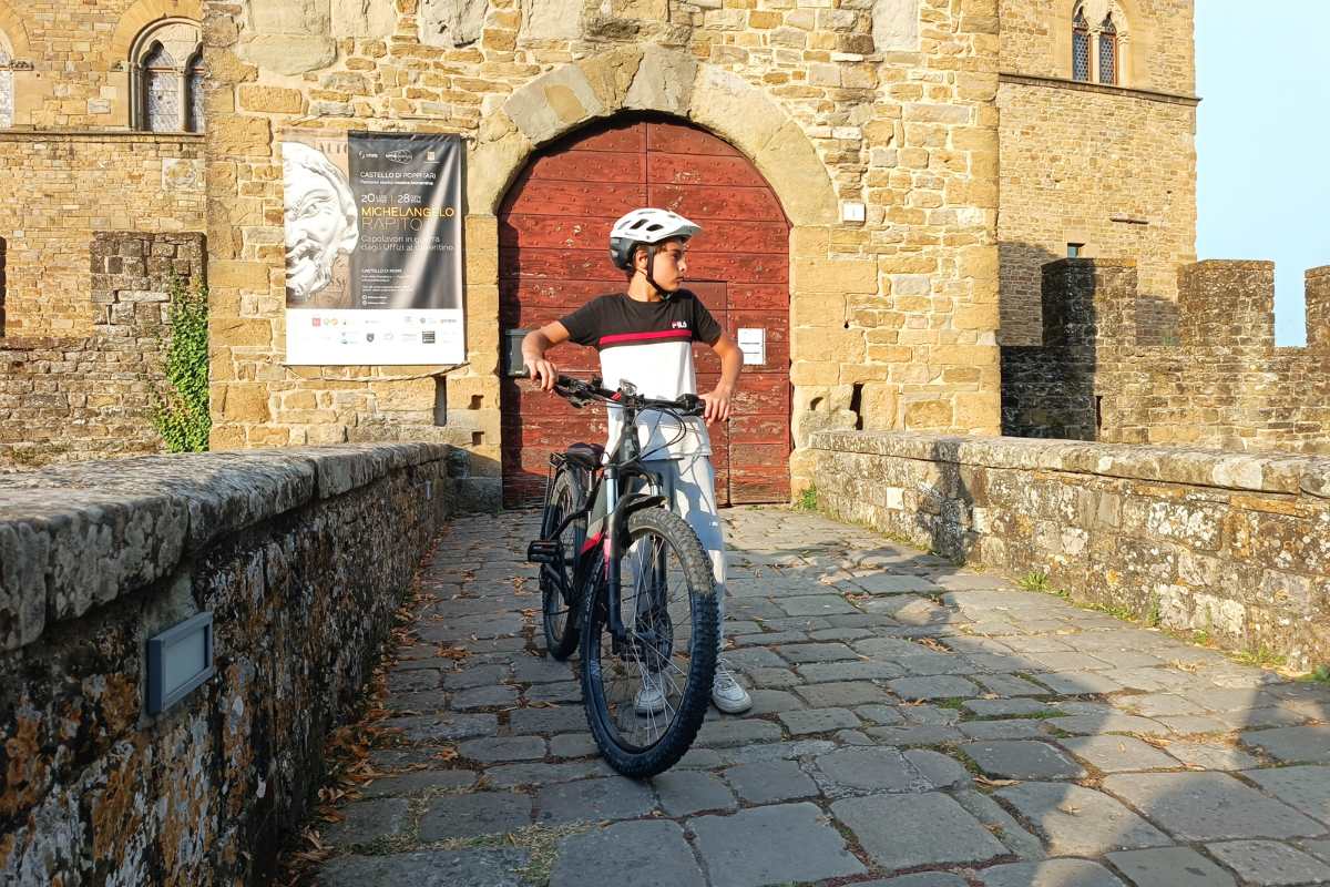 Casentino ebike Poppi in famiglia bambini