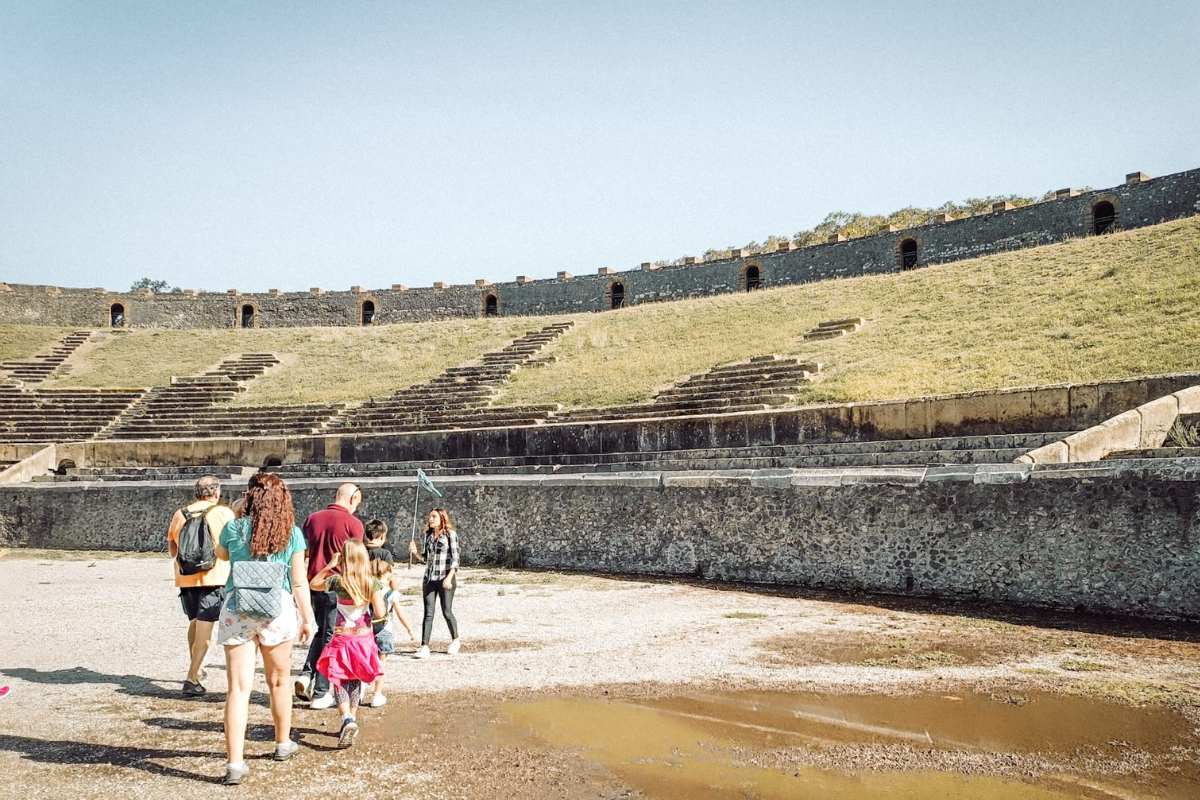scavi Pompei con guida turistica per bambini