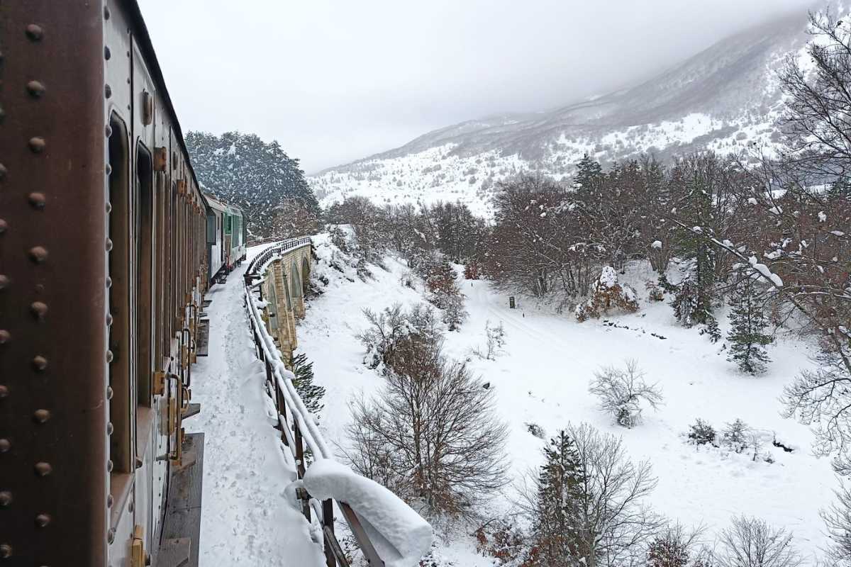 treni di Natale ferrovia dei parchi