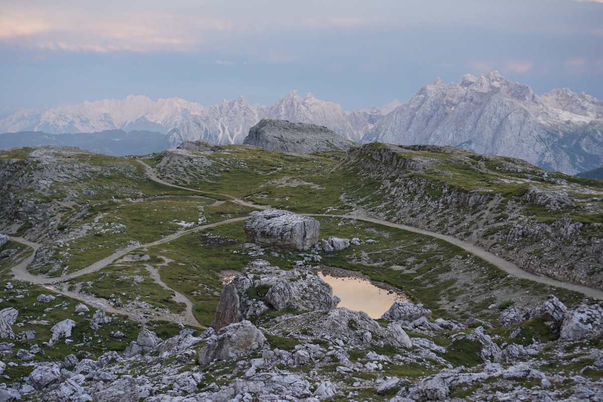 Tre cime lavaredo al tramonto guida con bambini